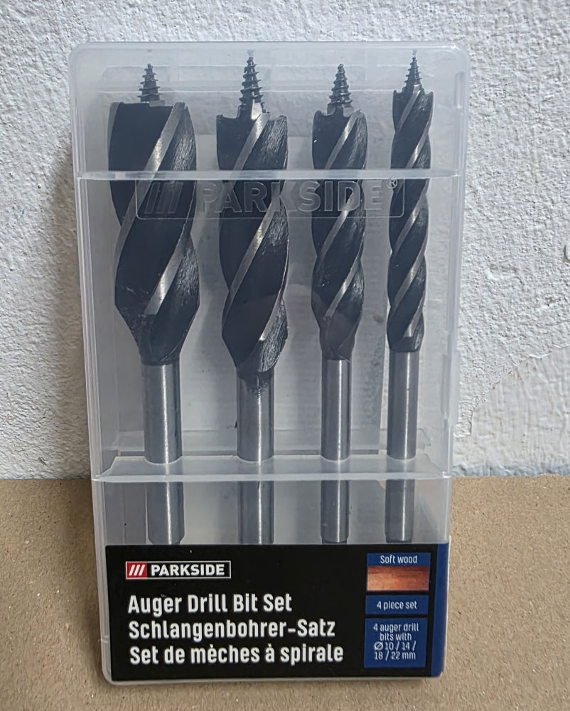 Forstner-Schlangenbohrer Satz (4-teilig, Ø 10 14 18 22mm, 6-kant, 160mm)