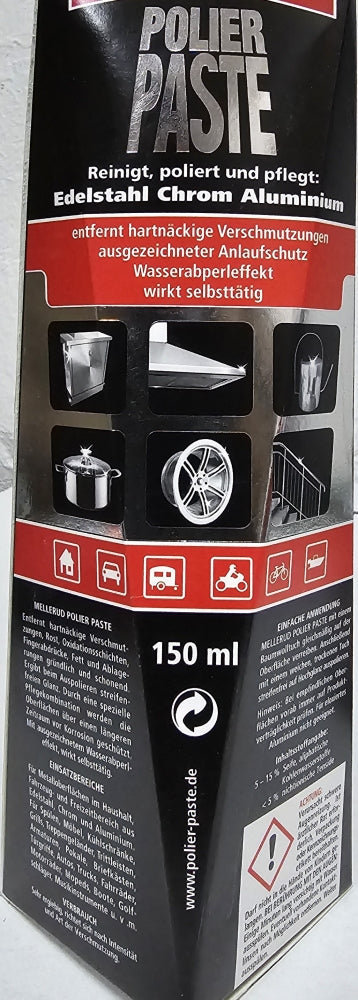MELLERUD Polierpaste Edelstahl Chrom Aluminium (150ml)