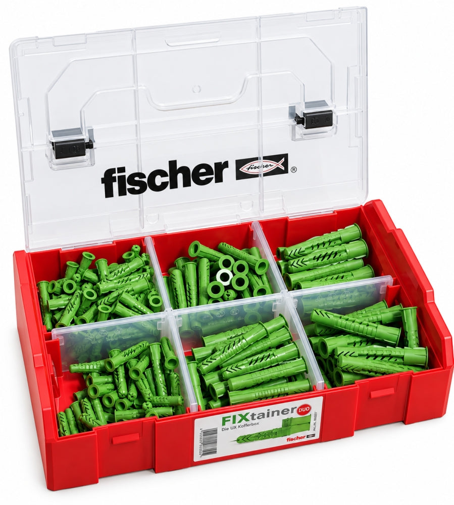 FISCHER Dübel-Sortiment 'FIXtainer UX Green-Box' (210-teilig)