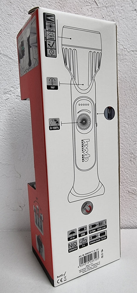 KWB Akku-Umgebungs-Leuchte mit SMD LED (999 Lumen)