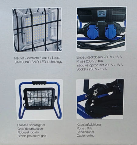 AS SCHWABE LED Baustrahler (80W, 6800lm) Arbeitsleuchte NEU