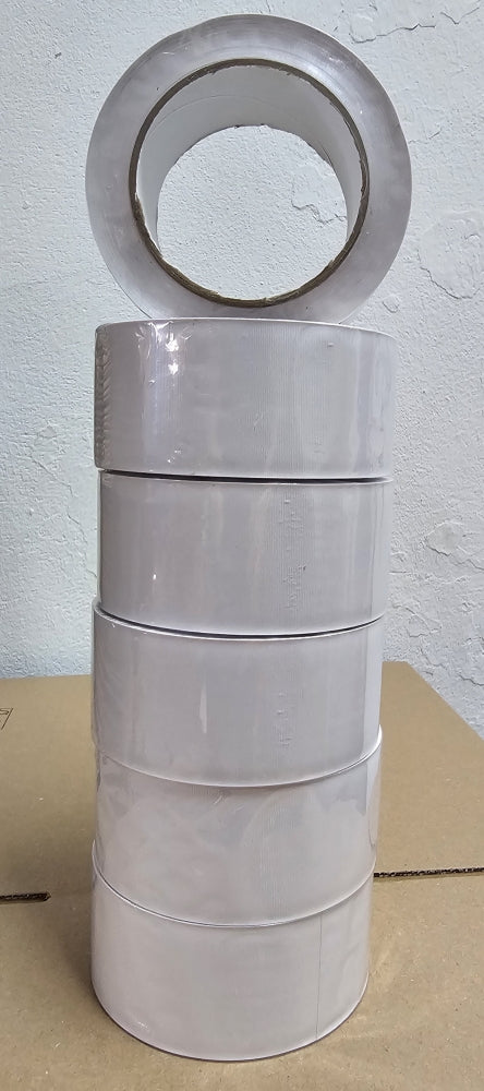 6x Verputzerband PVC quergerillt weiß (Ø 50 mm x 33 m)