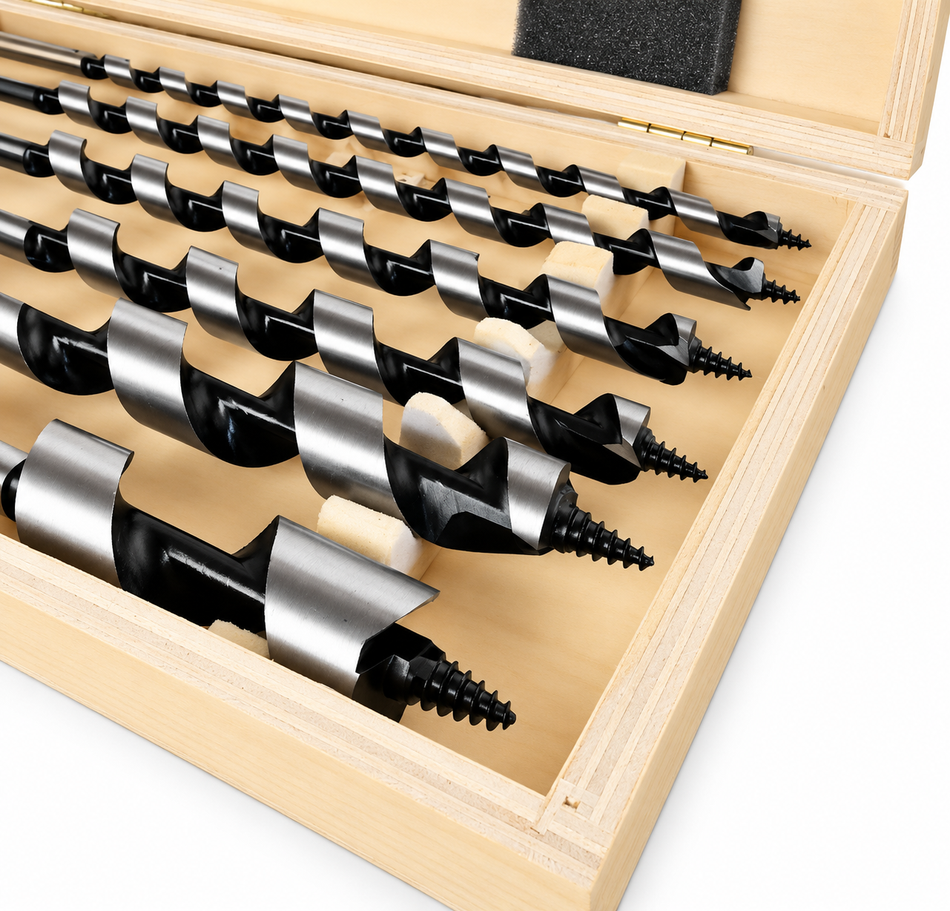 STANFORD Schlangenbohrer-Set für Holz mit Sechskantschaft (6-teilig, Ø 6–20 mm, 230 mm) 02516