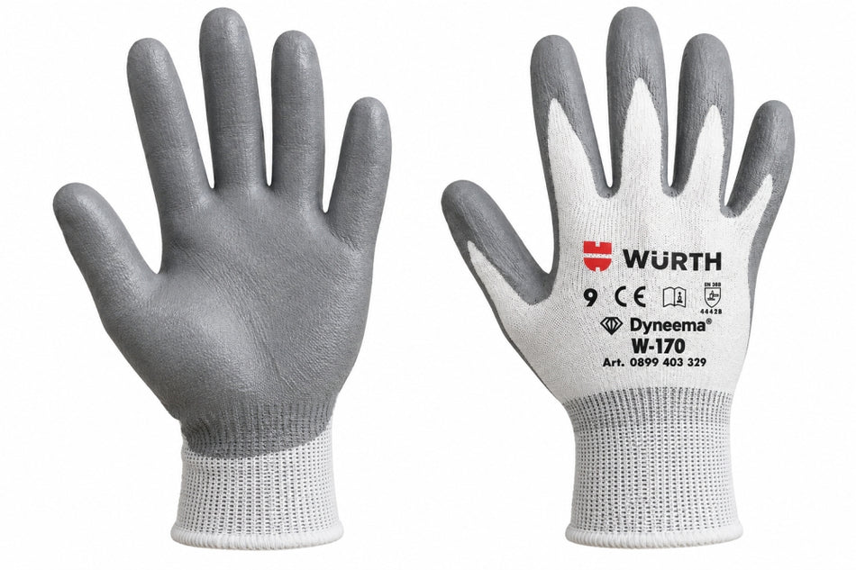 WÜRTH Schnittschutzhandschuhe W-170 Level B (Dyneema®, EN 388) [Größe wählbar]