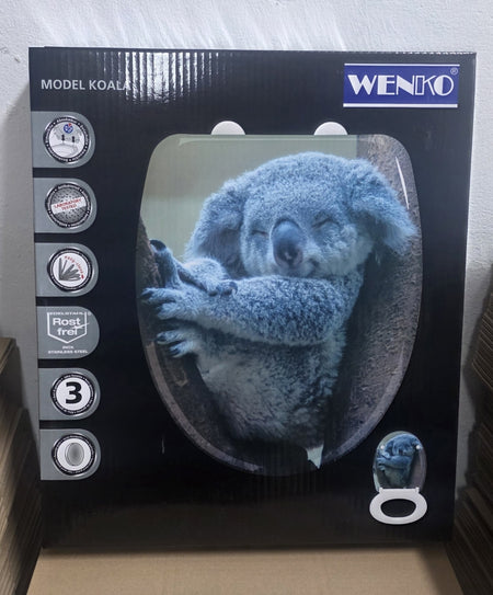 WENKO WC-Sitz Absenkautomatik (Motiv: Koala) Toilettendeckel