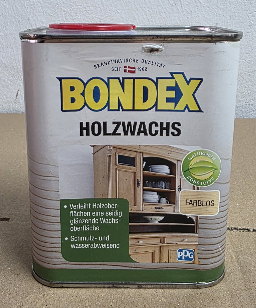 Bondex Holzwachs farblos (750ml für 9,75m²)