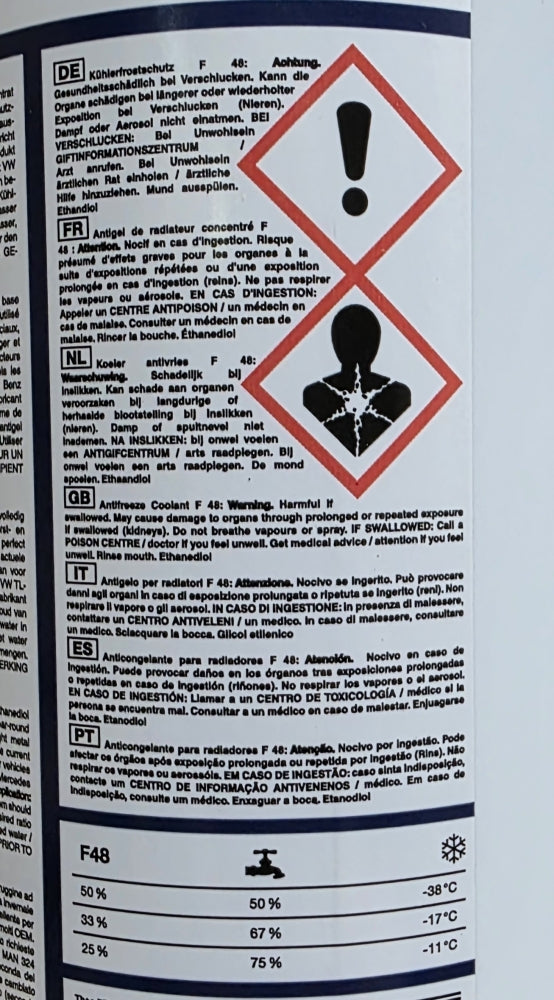 Kühlerfrostschutz F48 (1500ml)