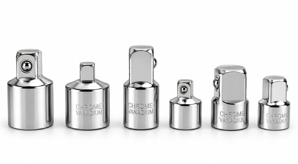 BEAST Adapter-Set für Umschaltknarre (6-teilig, 1/2 3/8 1/4 Zoll)