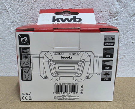 KWB Kopfleuchte Stirnlampe 3W LED (294 Lumen)