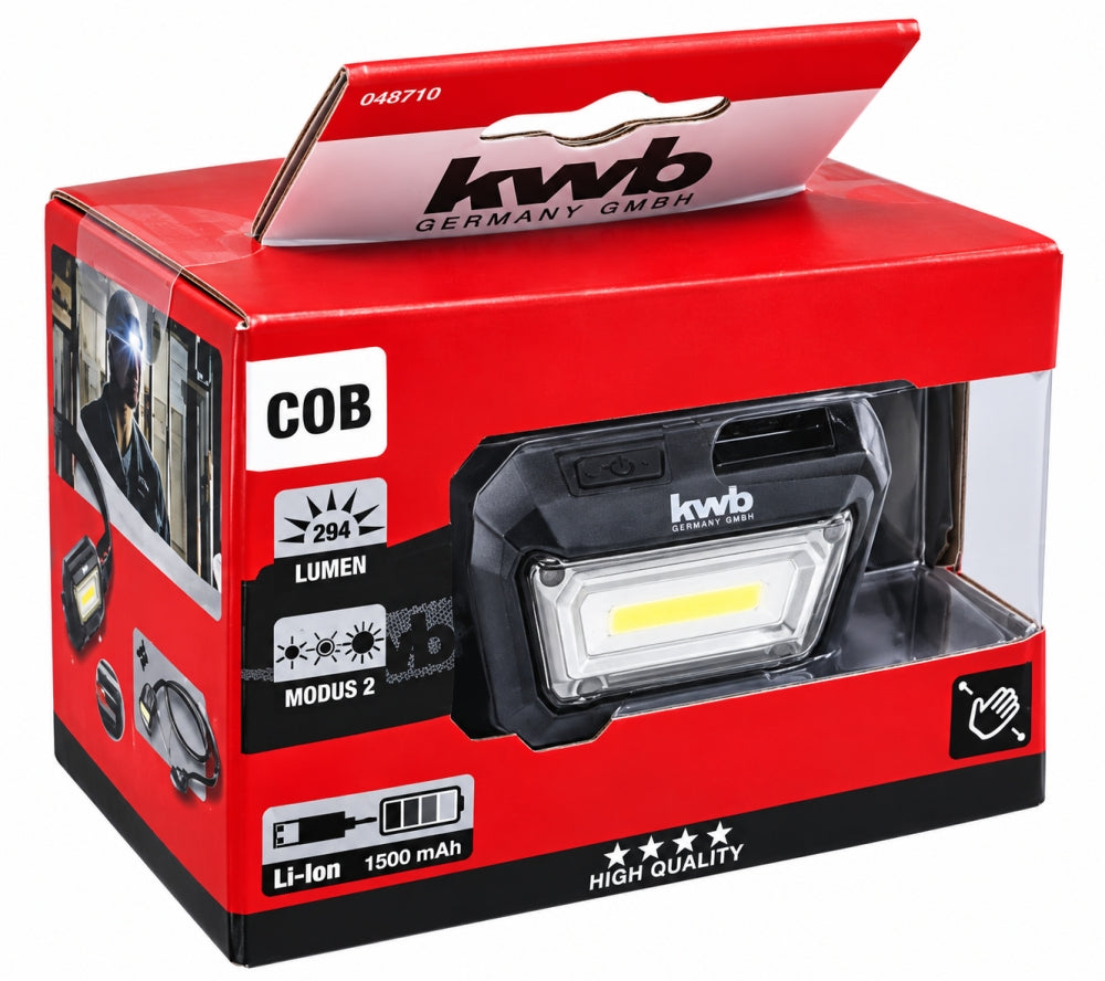 KWB Kopfleuchte Stirnlampe 3W LED (294 Lumen)