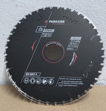 Kreissägeblatt Stahl Ø 190 x 30 mm (40 Zähne)