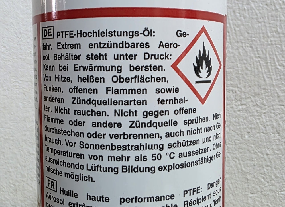 PTFE-Hochleistungsöl Spray S408 (500ml)