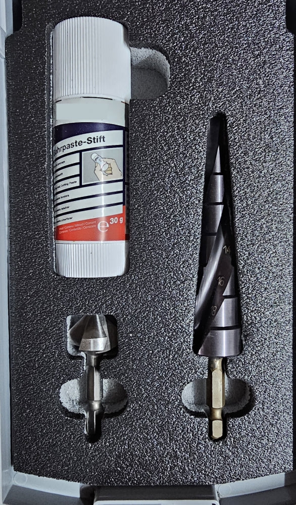 Stufenbohrer Impact Set HSS-Cobalt (Ø 6-20mm) mit Senker 
