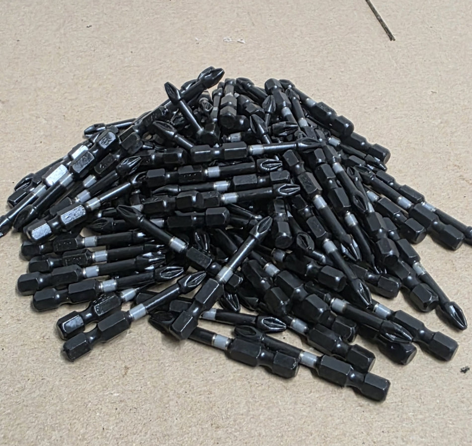 100x KWB IMPAKTOR Bits PZ2 x 50 mm (1/4" Sechskant) 49105662