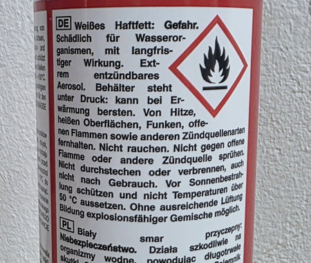 Weißes Haftfett Spray (400ml) S403