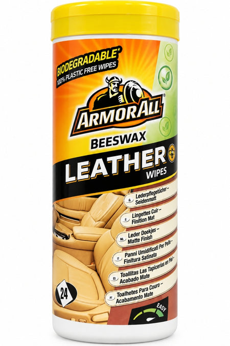 ARMOR ALL Bienenwachs-Lederpflegetücher seidenmatt (24 Stück)