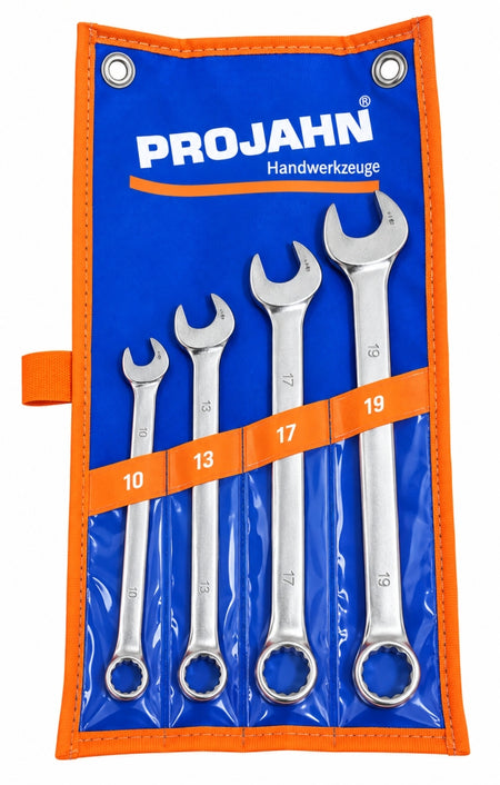PROJAHN Ratschengabel-Ringschlüssel Satz 'CLICKTECH' (4-teilig, SW 10-19mm)