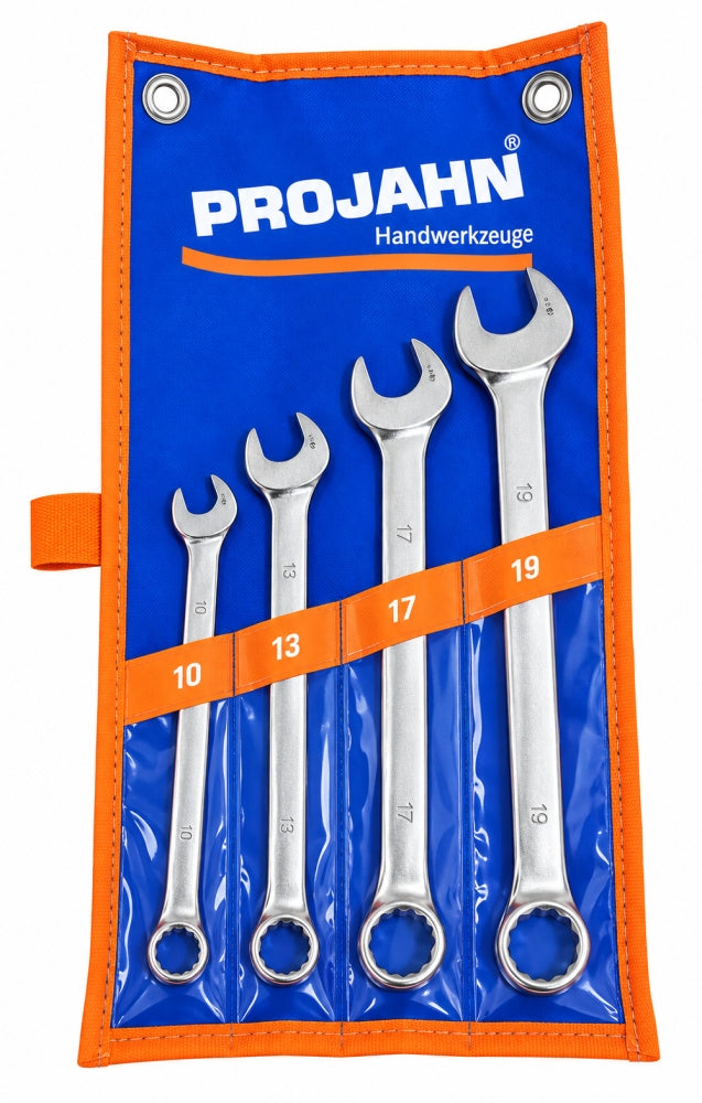 PROJAHN Ratschengabel-Ringschlüssel Satz 'CLICKTECH' (4-teilig, SW 10-19mm)