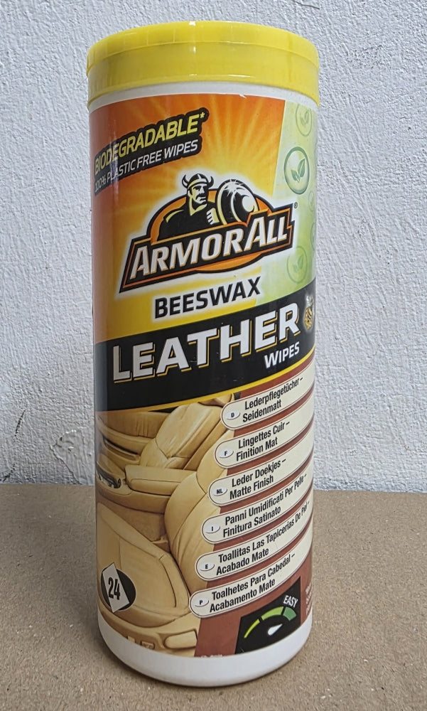 ARMOR ALL Bienenwachs-Lederpflegetücher seidenmatt (24 Stück)