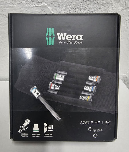 WERA Steckschlüssel-Satz 3/8 Zoll Torx (T25-50)