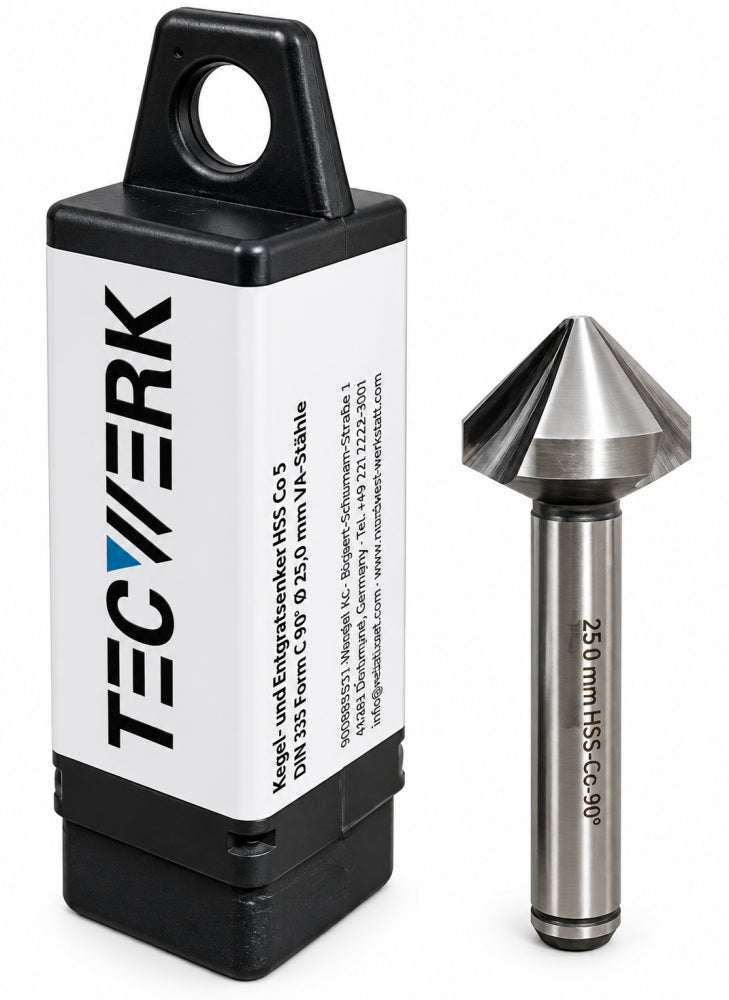 TECWERK Kegelsenker HSS-Co5 90° für Metall [wählbar]