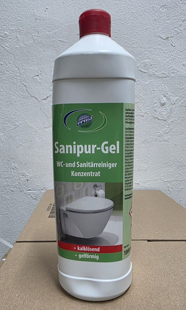 Sanipur-Gel (WC- und Sanitärreiniger Konzentrat) (1000ml)