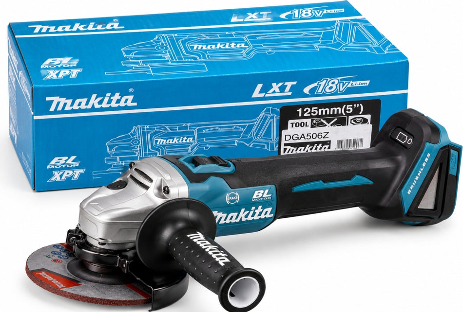 MAKITA Akku-Winkelschleifer 'DGA506Z' 18V LXT Brushless (125 mm, Solo)