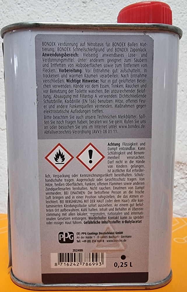BONDEX Verdünnung Nitrobasis (250ml)