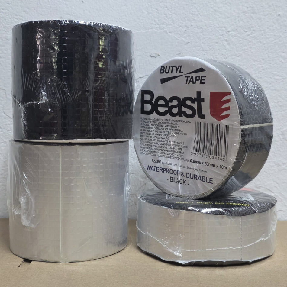 BEAST Butyl-Dichtband selbstklebend, wasserdicht [Farbe / Maß wählbar]