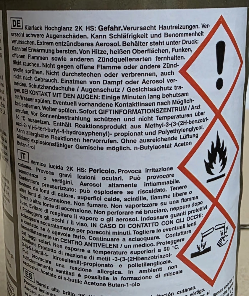 Klarlack-Spray Hochglanz 2K HS (400ml) 