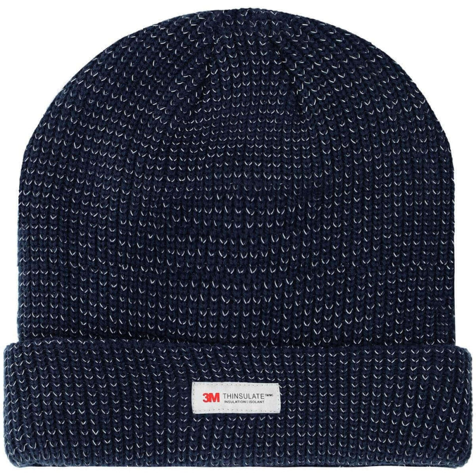 PROCERA Warnschutz Strick-Wintermütze (Marineblau, reflektierend, 3M Thinsulate)