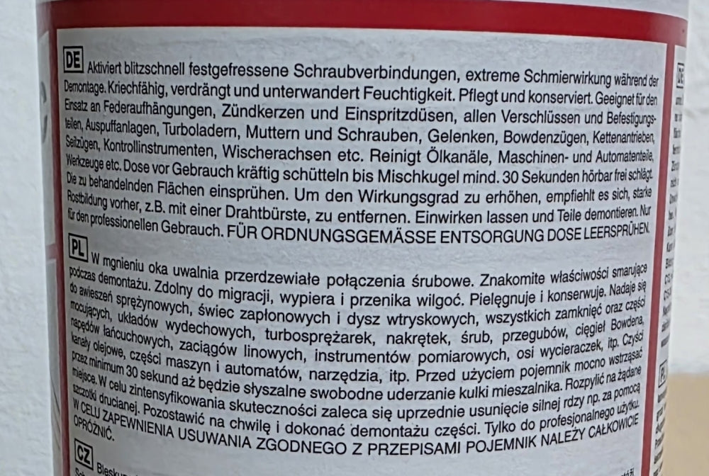 Rostlöser Spray 'Black Magic' (400ml) S411