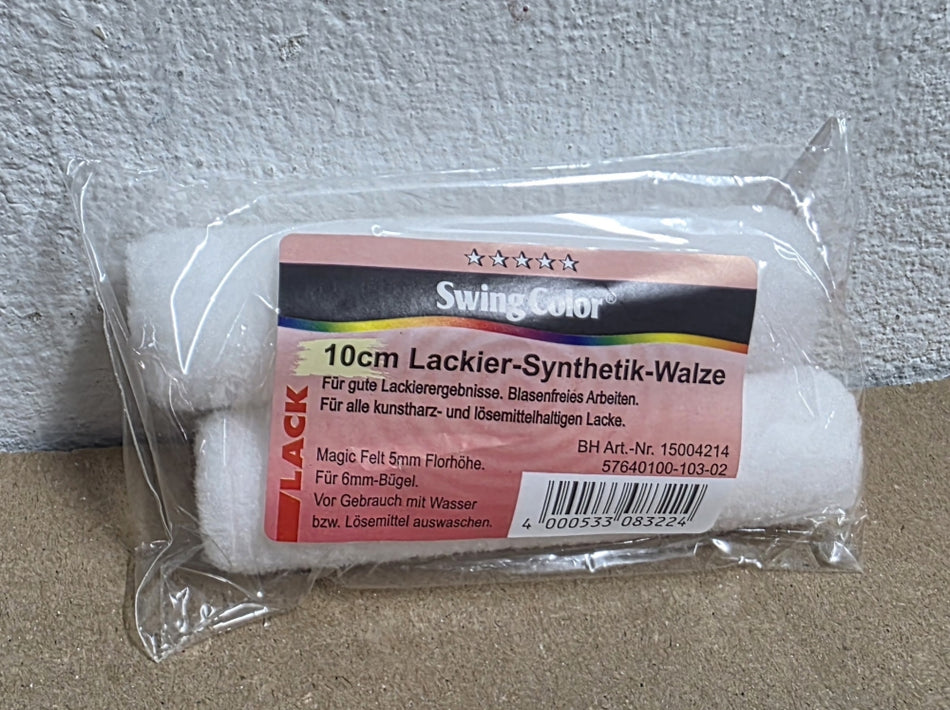 2x SWINGCOLOR Synthetik-Lackier-Walze (10cm)