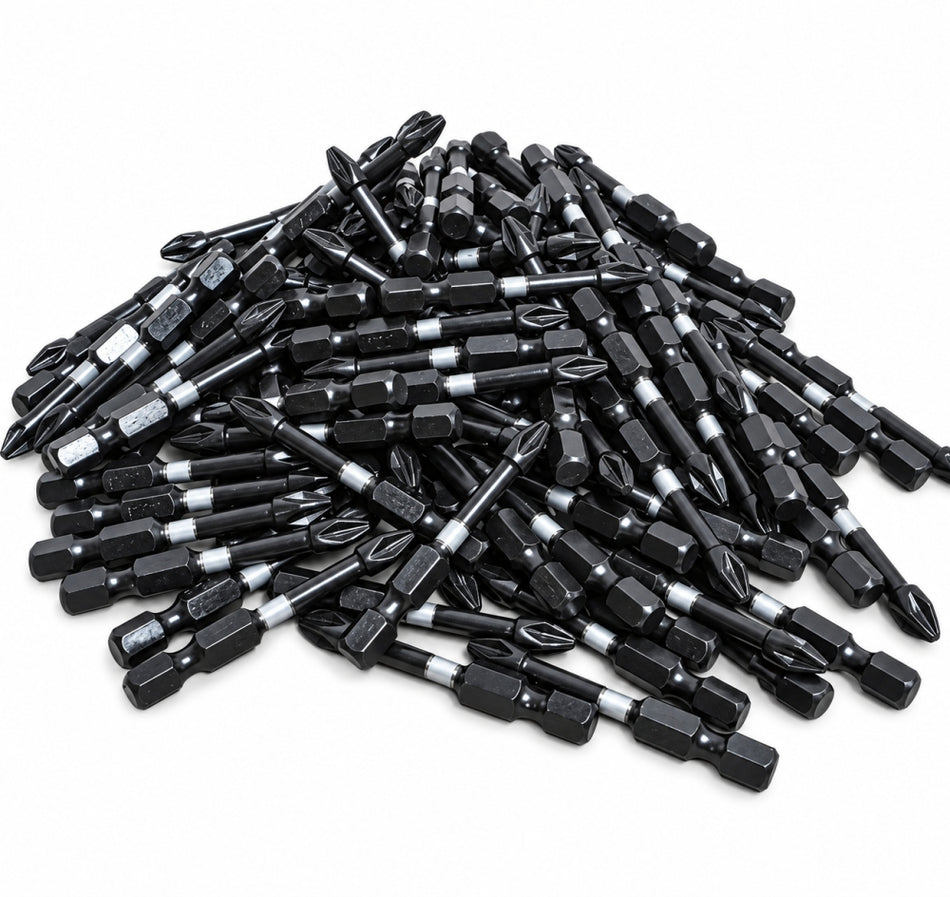 100x KWB IMPAKTOR Bits PZ2 x 50 mm (1/4" Sechskant) 49105662