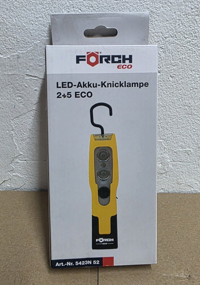 FÖRCH LED-Akku-Knicklampe '2+5 ECO' (90 Lumen, 3,7 V, klappbar, Magnet) 5423N 52