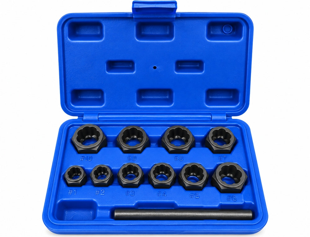 Mutternausdreher Satz extra flach (11-teilig, SW 9-19mm)