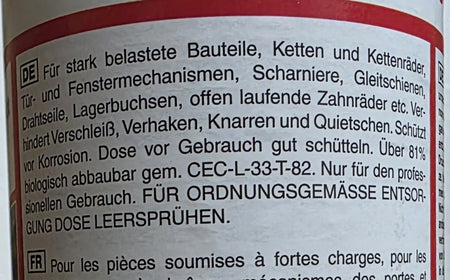 Hochleistungshaftfett Spray (500ml) S417