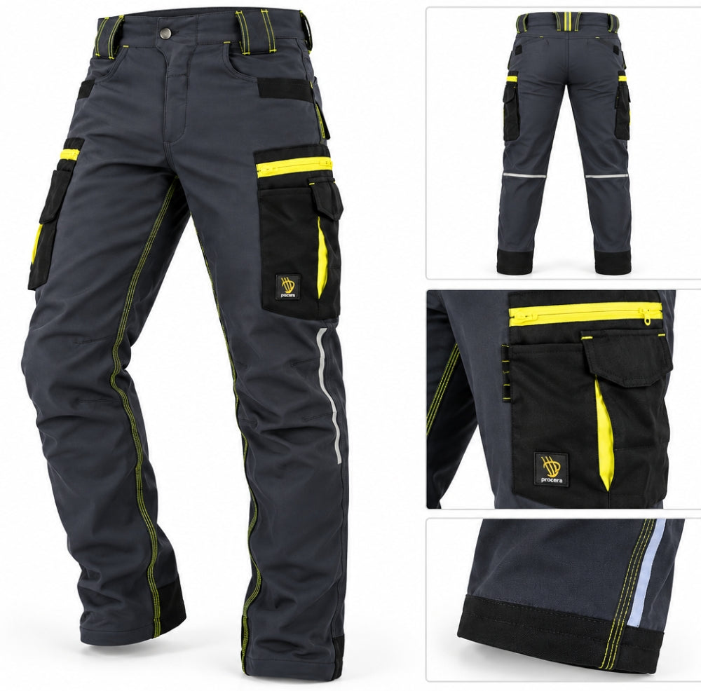 PROCERA Stretch-Arbeitshose 'ZICO' 4-Wege-Stretch Anthrazit [Gr. wählbar]
