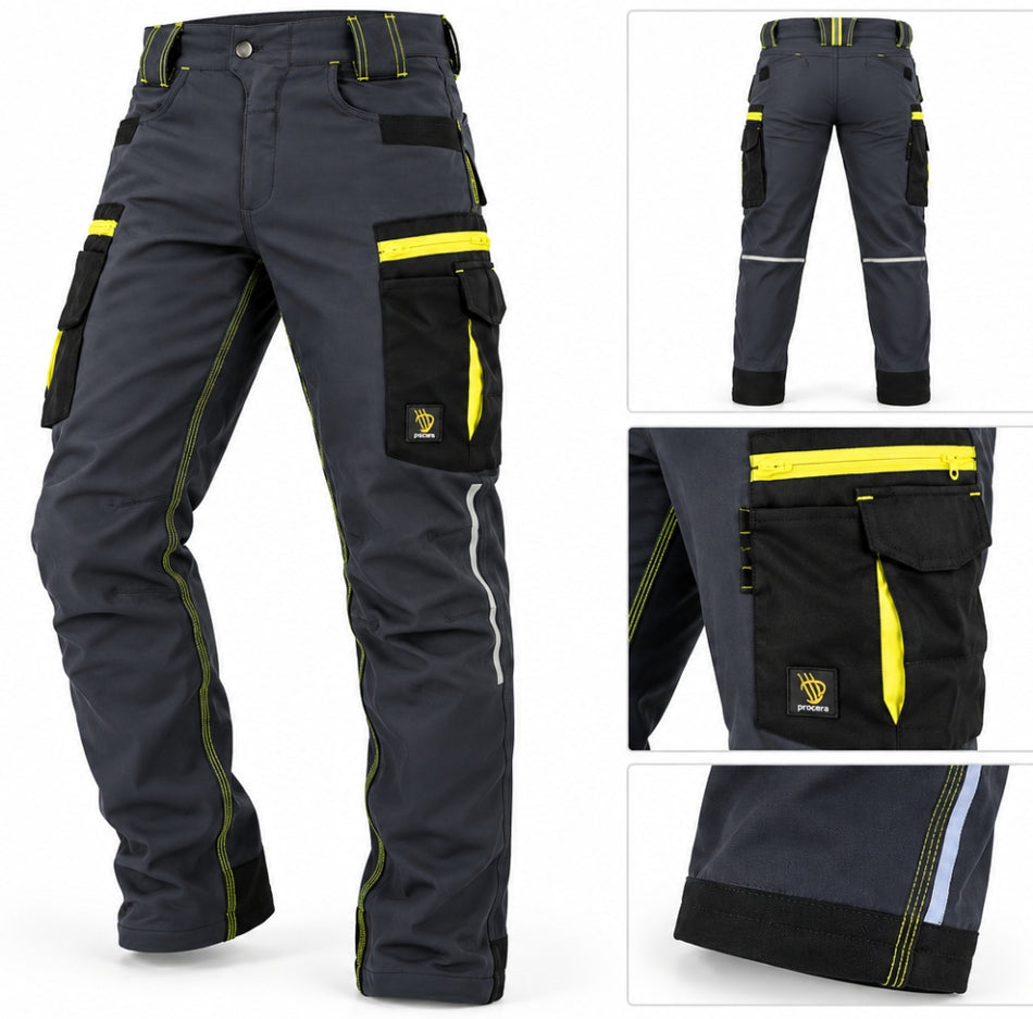 PROCERA Stretch-Arbeitshose 'ZICO' 4-Wege-Stretch Anthrazit [Gr. wählbar]