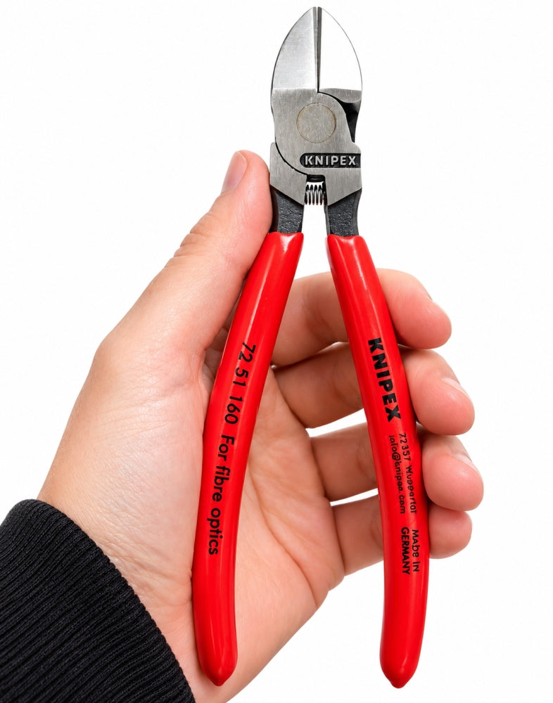 KNIPEX Seitenschneider für Lichtwellenleiter 'Glasfaserkabel' (160 mm) 7251160