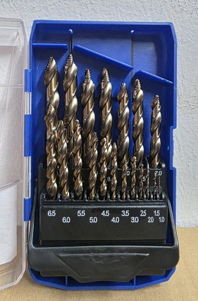 STAHLKAISER Smart-Stepstar Metallbohrer-Satz (19-teilig, HSS-CO, Ø 1-10mm)