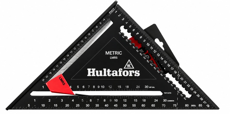 Hultafors Anschlagwinkeldreieck 'LMRS' 300 mm – Multifunktionswinkel mit Winkelmesser 257040