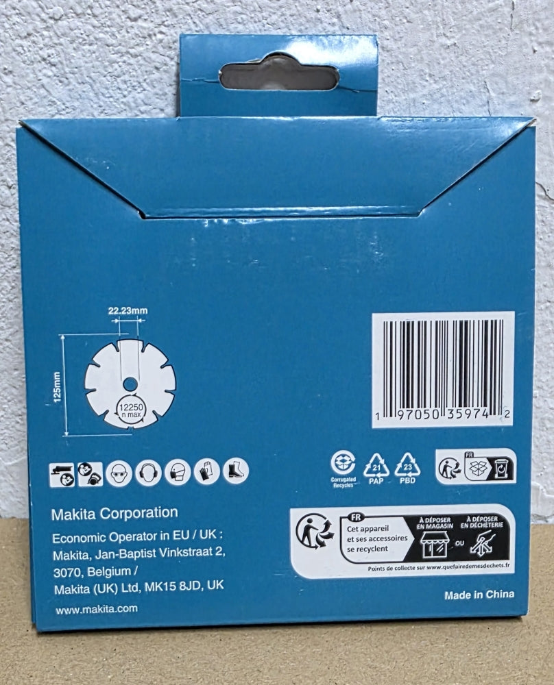 MAKITA Diamanttrennscheibe 'Diamak' (Ø 125 x 22,23mm) 