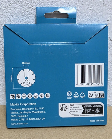 MAKITA Diamanttrennscheibe 'Diamak' (Ø 125 x 22,23mm) 