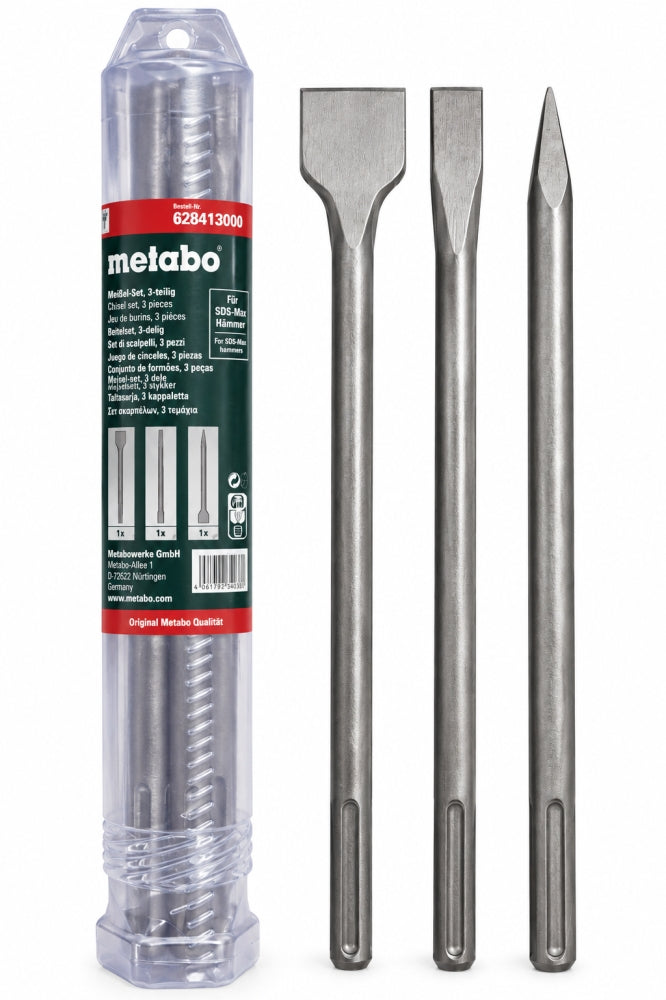METABO Meißel Set (SDS-max, 3-teilig, 400mm)