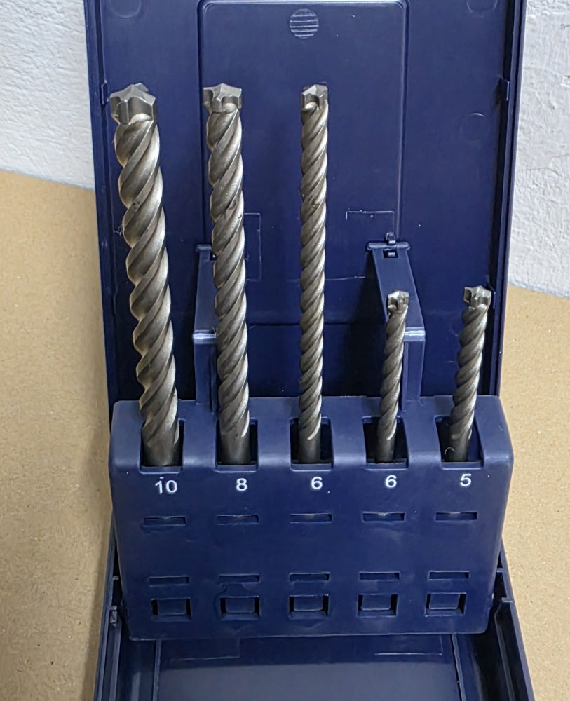 WS24 Hammerbohrer Satz SDS-plus 4-schneider (5-teilig, Ø 5-10mm)