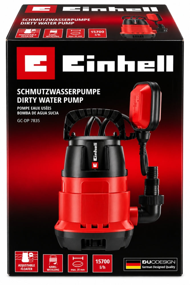 EINHELL Schmutzwasserpumpe 'GC-DP 7835' (15.700 l/h, 35 mm)
