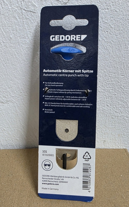 GEDORE Automatik-Körner für Einhandbedienung (60-130N Schlagkraft)