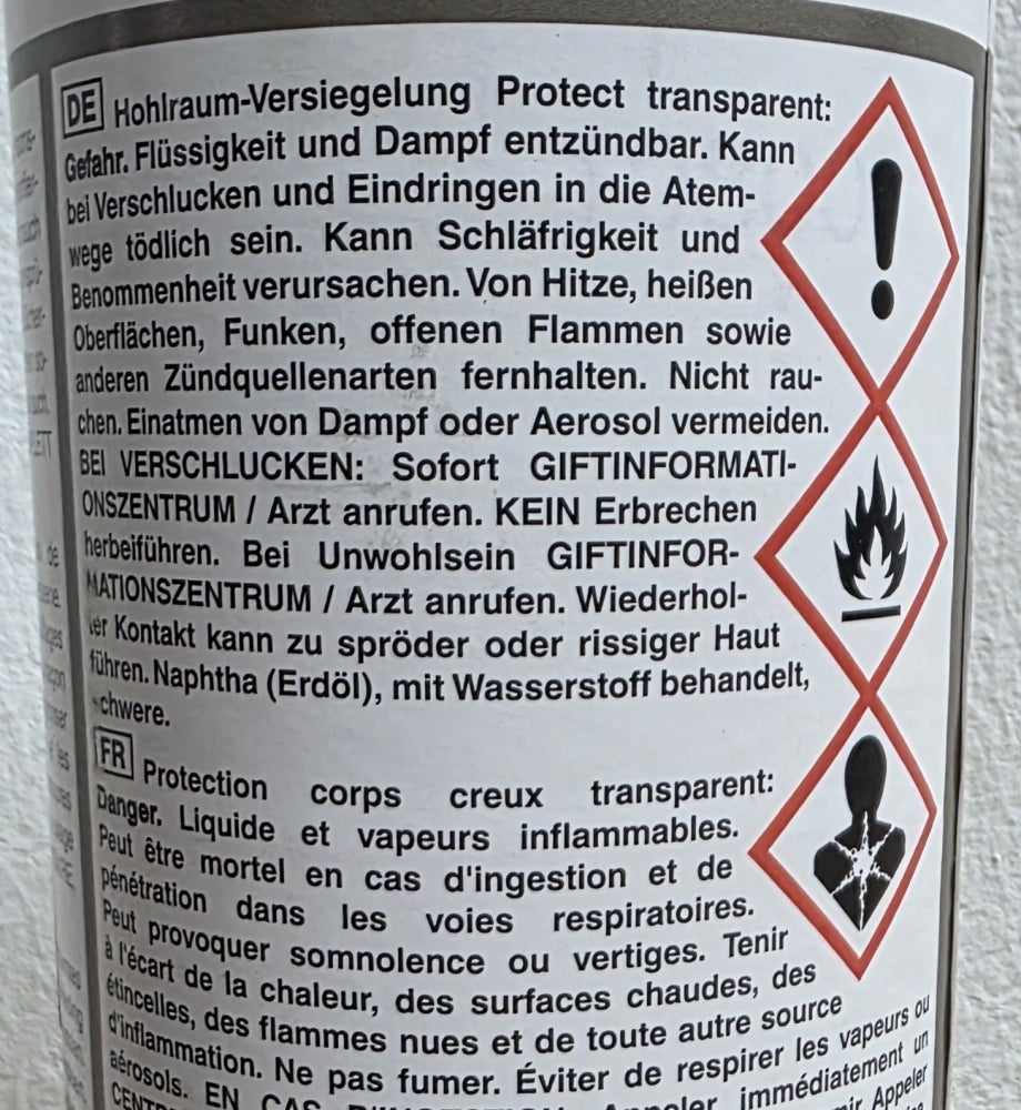 Hohlraum-Versiegelung Protect transparent L254 (1000ml)