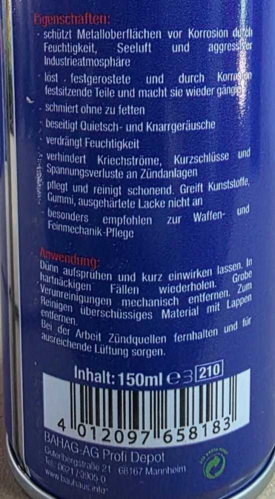 Multifunktionsöl Spray 'BH40' (300ml)
